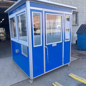 6.5 x 6.5 Economy Blue Steel New Model Guard Shack, Plain Jane