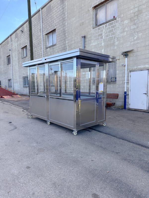 5 x 10′ Stainless Steel Guard Shack – York Guard Shack