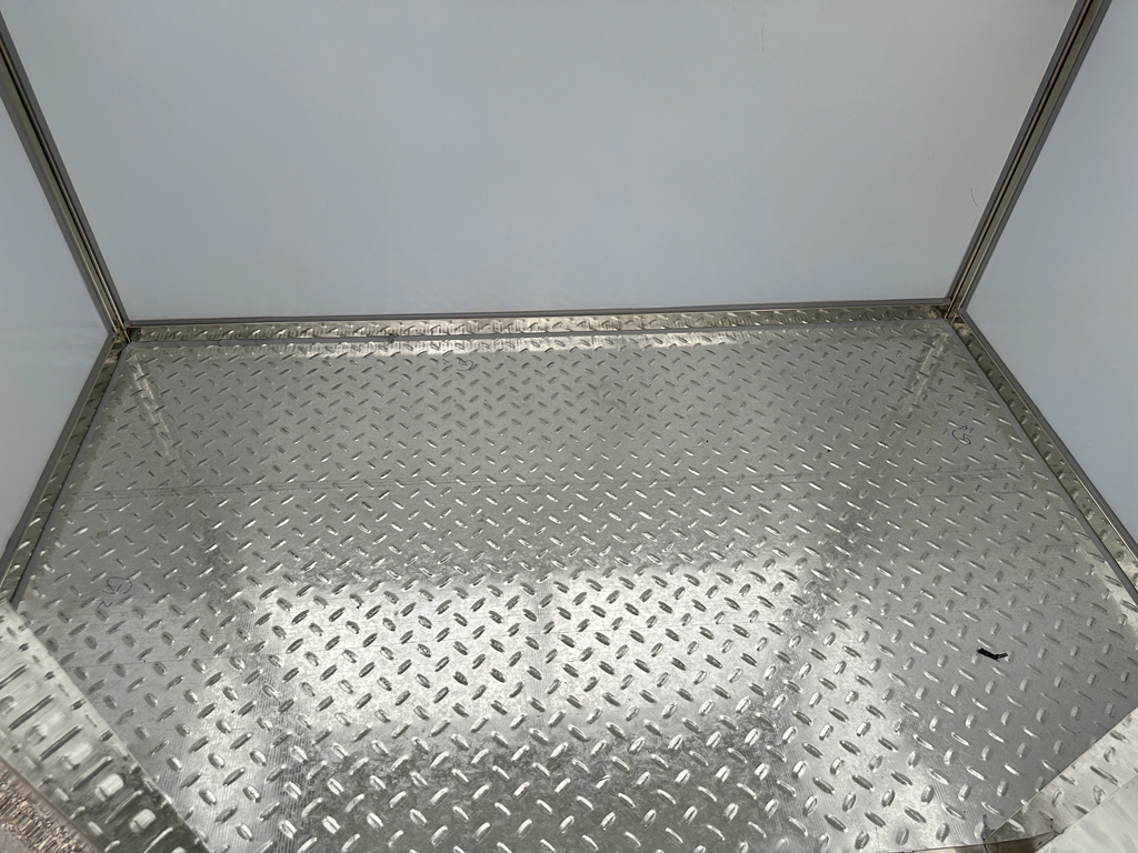 4 x 6 Stainless Steel Guard Shack, Swing Door, with Tempered glass , Plain Jane - Image 6